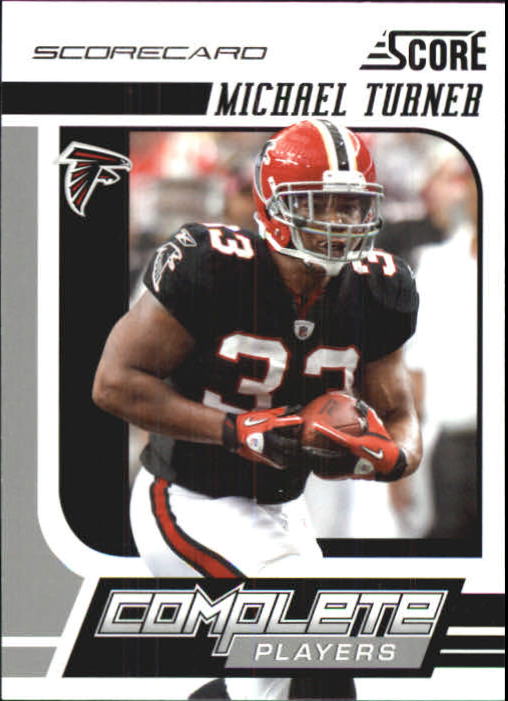 2011 Score Complete Players Scorecard #12 Michael Turner