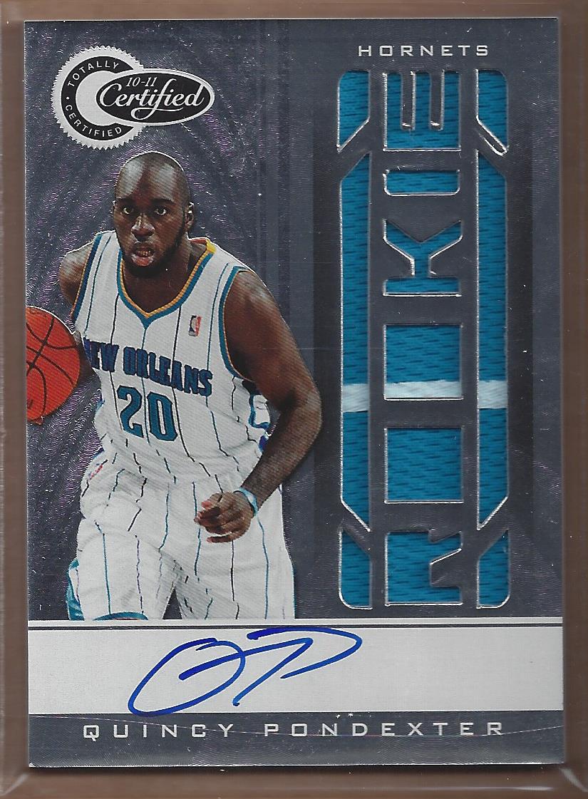 2010-11 Totally Certified #153 Quincy Pondexter/585 JSY AU RC