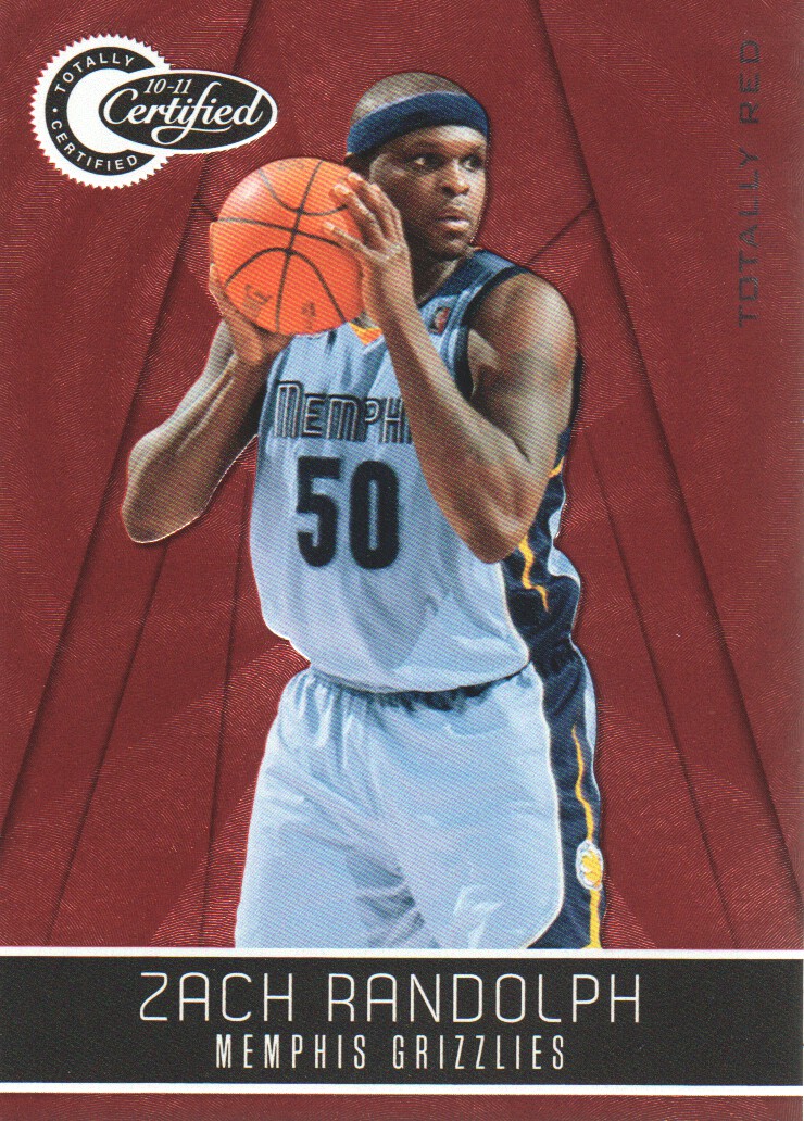 2010-11 Totally Certified Red #36 Zach Randolph