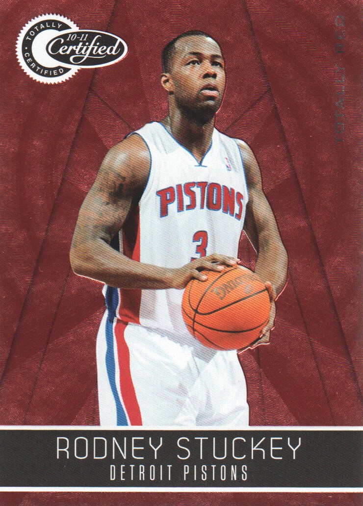 2010-11 Totally Certified Red #105 Rodney Stuckey