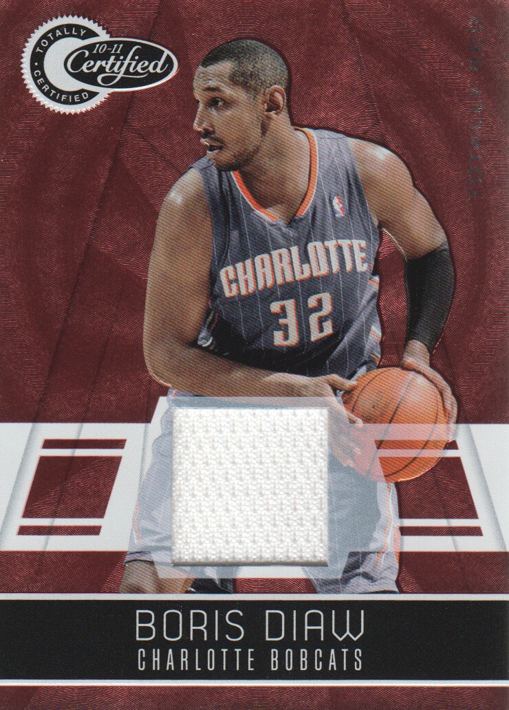2010-11 Totally Certified Red Materials #6 Boris Diaw/249