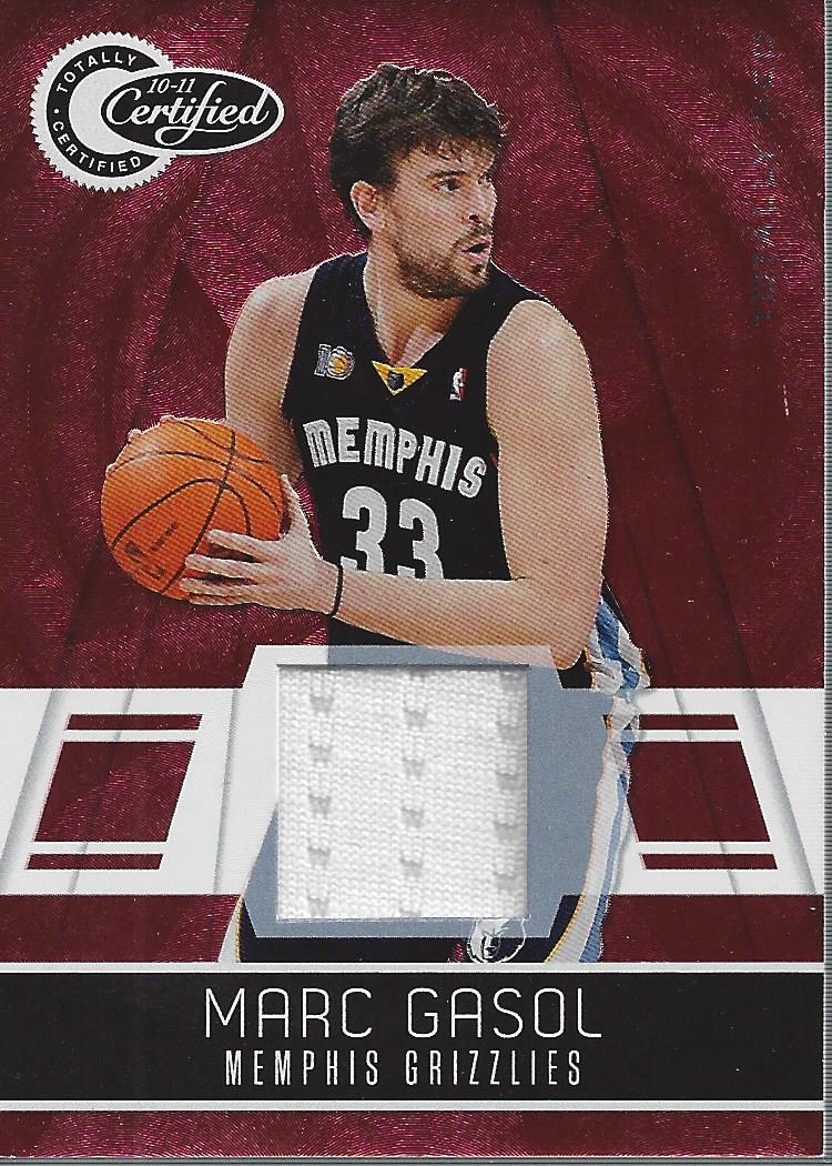 2010-11 Totally Certified Red Materials #35 Marc Gasol/249