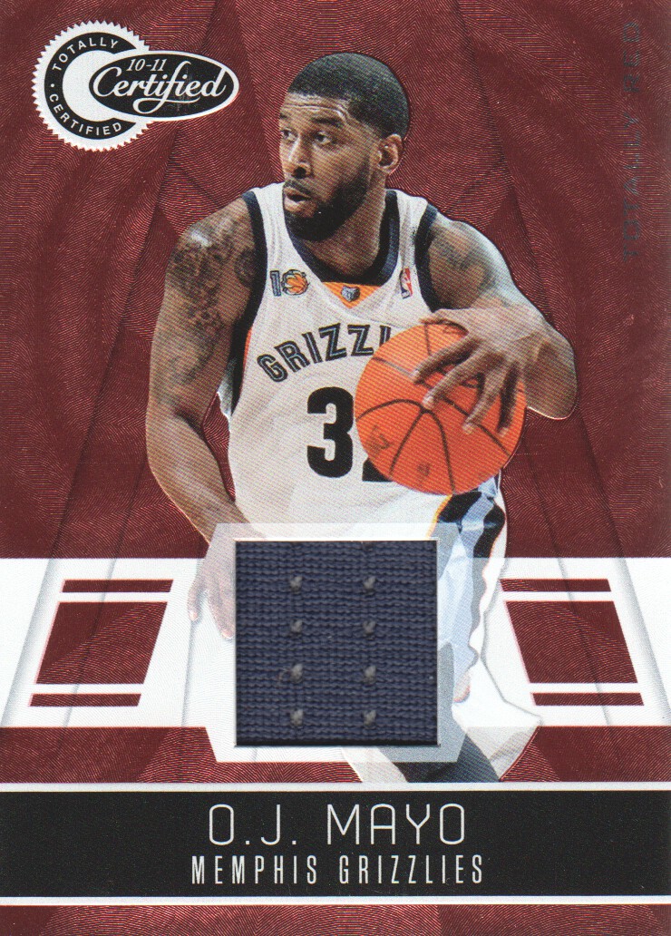 2010-11 Totally Certified Red Materials #38 O.J. Mayo/249