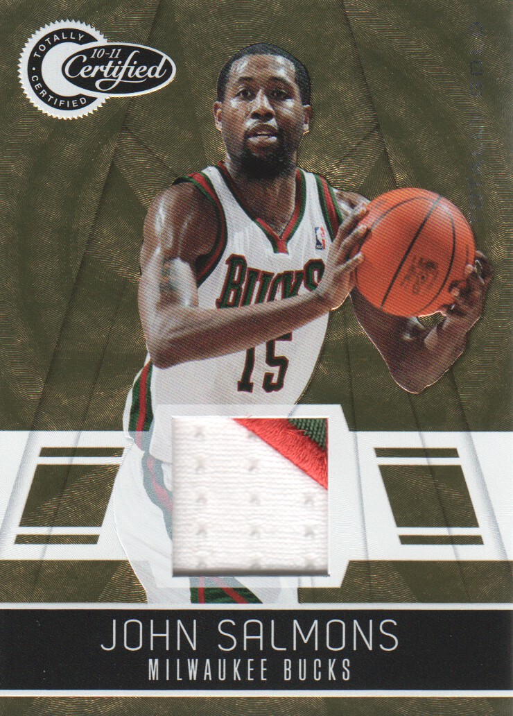 2010-11 Totally Certified Gold Materials Prime #11 John Salmons/25