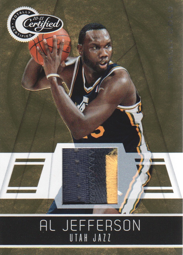 2010-11 Totally Certified Gold Materials Prime #54 Al Jefferson/25