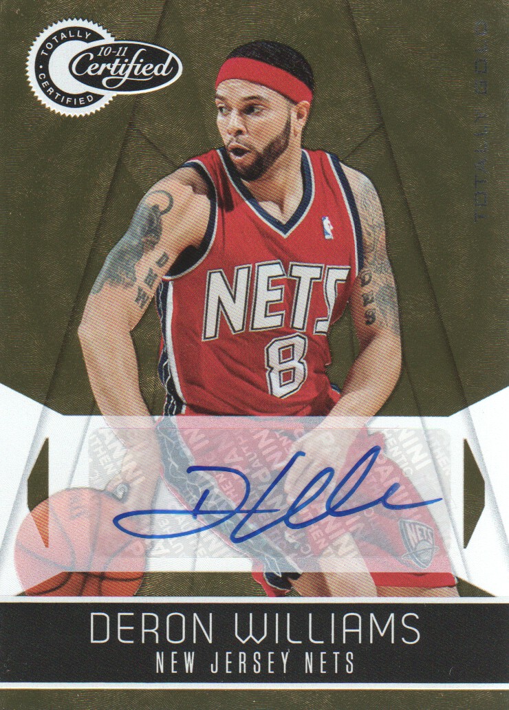 2010-11 Totally Certified Gold Autographs #86 Deron Williams/25
