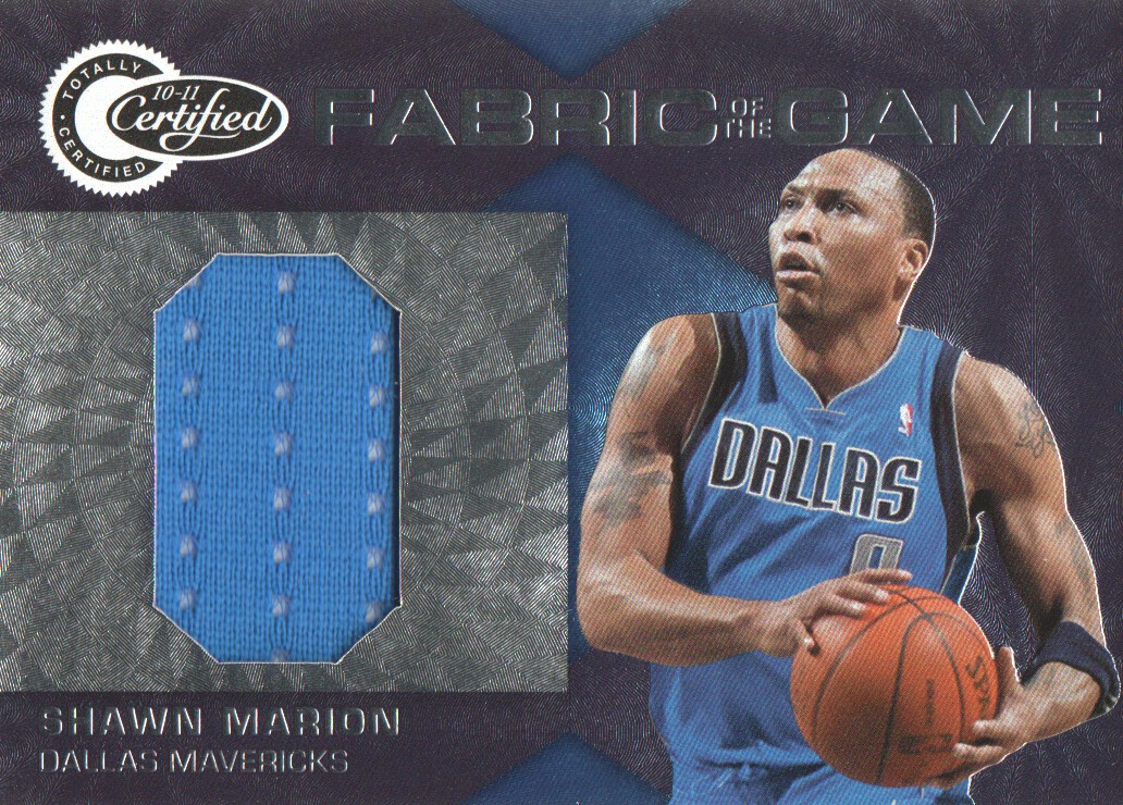 2010-11 Totally Certified Fabric of the Game Jumbo Jersey Number #28 Shawn Marion/299