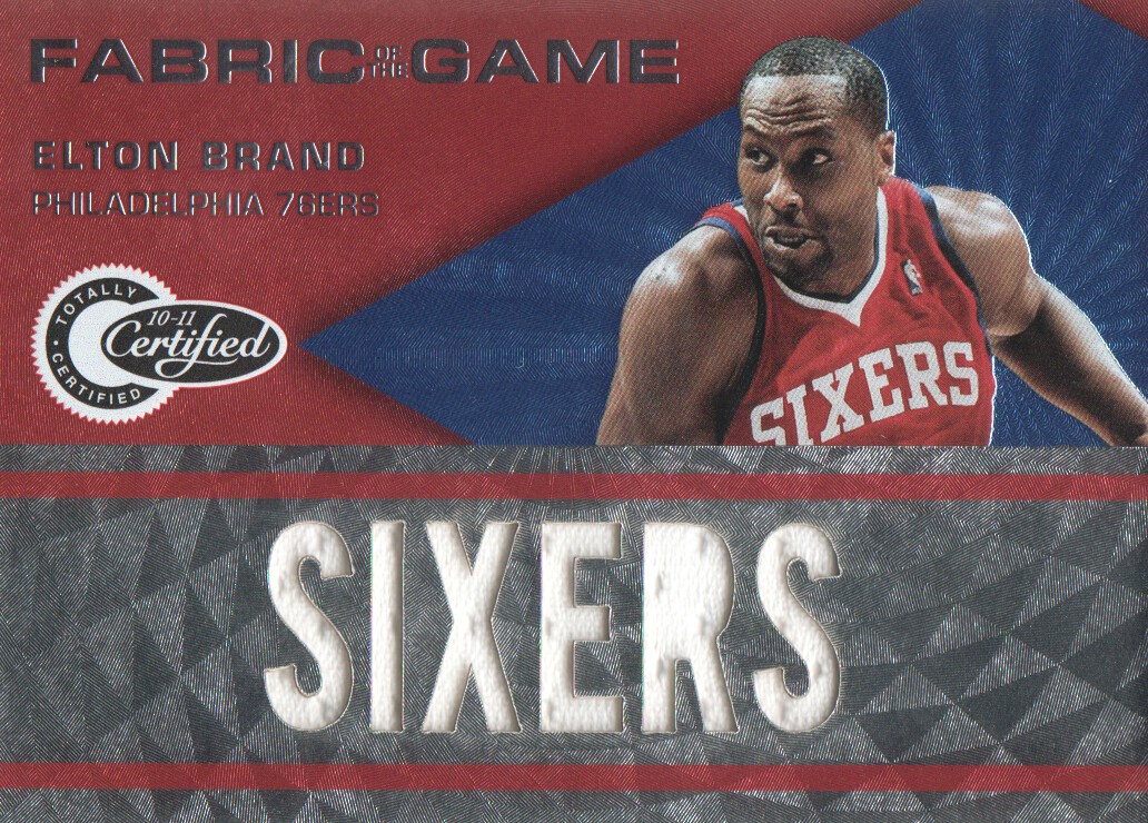 2010-11 Totally Certified Fabric of the Game Jumbo Team #4 Elton Brand/299