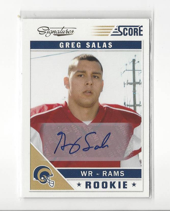 2011 Score Signatures #339 Greg Salas