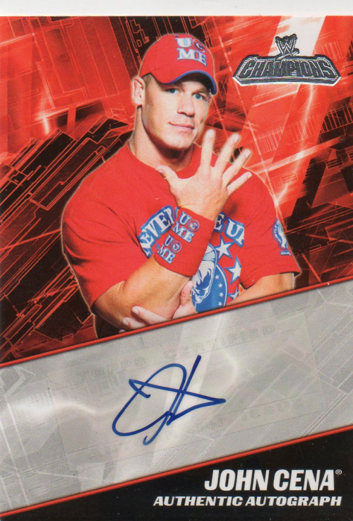 2011 Topps WWE Champions Autographs #NNO John Cena