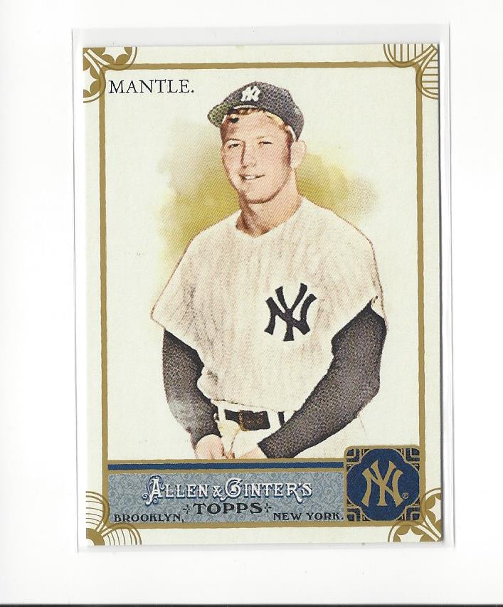 2011 Topps Allen and Ginter Code Cards #7 Mickey Mantle