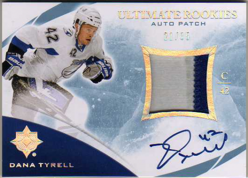 2010-11 Ultimate Collection Rookie Patch Autographs #135 Dana Tyrell/35