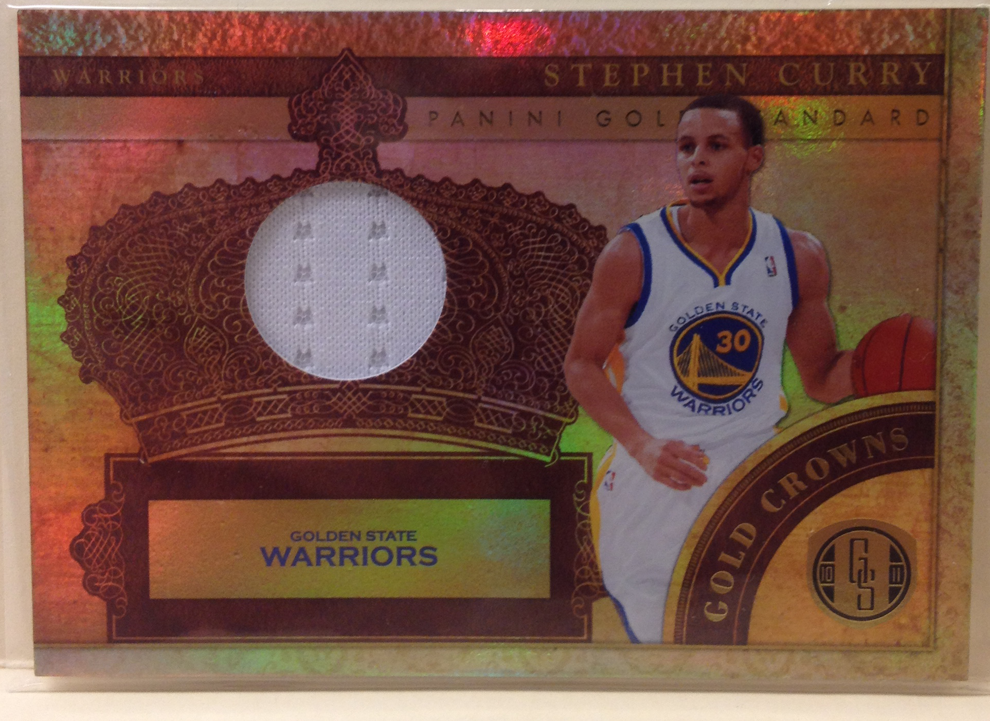 2010-11 Panini Gold Standard Gold Crowns Materials #3 Stephen Curry/99