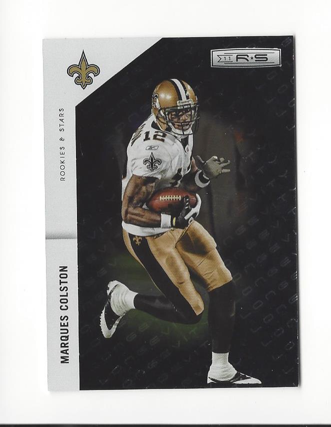 2011 Rookies and Stars Longevity Parallel Silver #94 Marques Colston