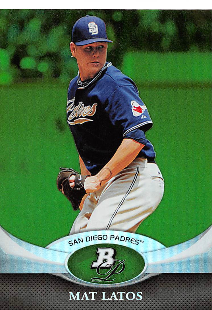 2011 Bowman Platinum Emerald #50 Mat Latos