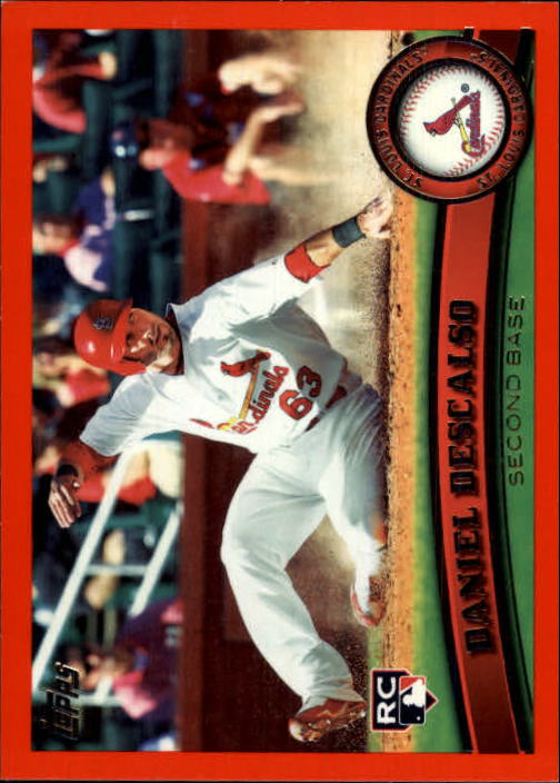 2011 Topps Factory Set Red Border #87 Daniel Descalso