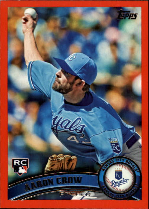 2011 Topps Factory Set Red Border #633 Aaron Crow