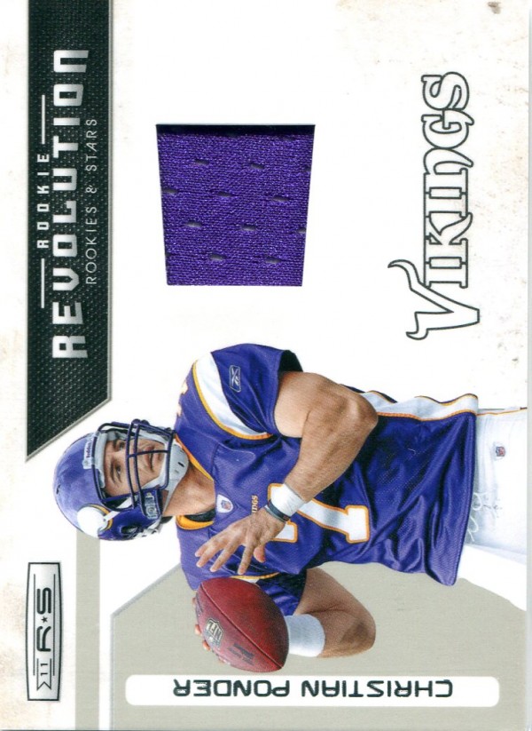 2011 Rookies and Stars Rookie Revolution Materials #21 Christian Ponder