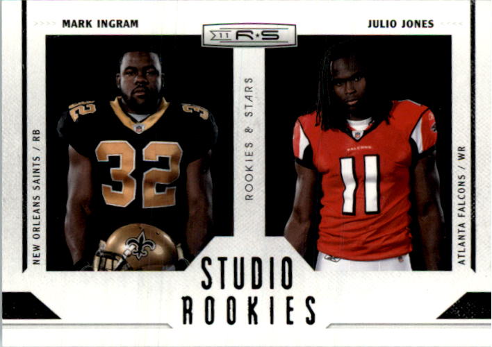 2011 Rookies and Stars Studio Rookies Combos Black #10 Mark Ingram/Julio Jones