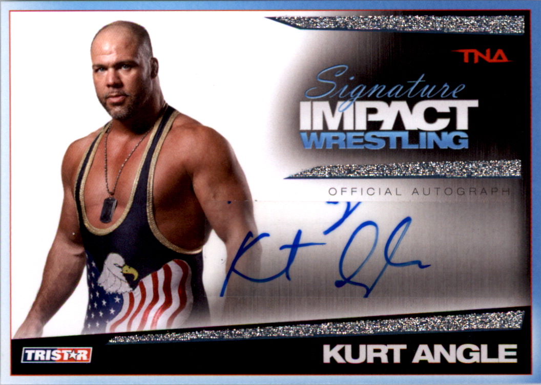 2011 TRISTAR TNA Signature Impact Autographs Silver #S17 Kurt Angle