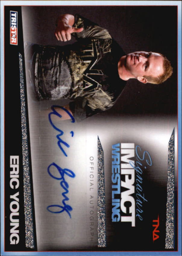 2011 TRISTAR TNA Signature Impact Autographs Silver #S48 Eric Young