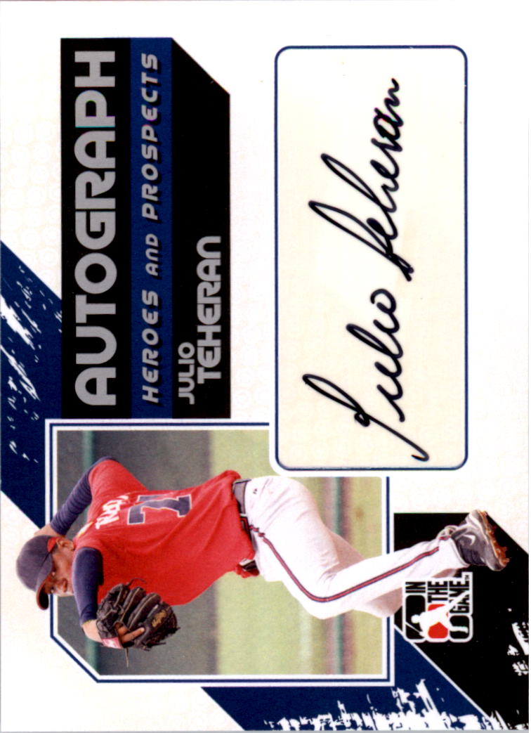 2011 ITG Heroes and Prospects Full Body Autographs Silver #JTE Julio Teheran S2