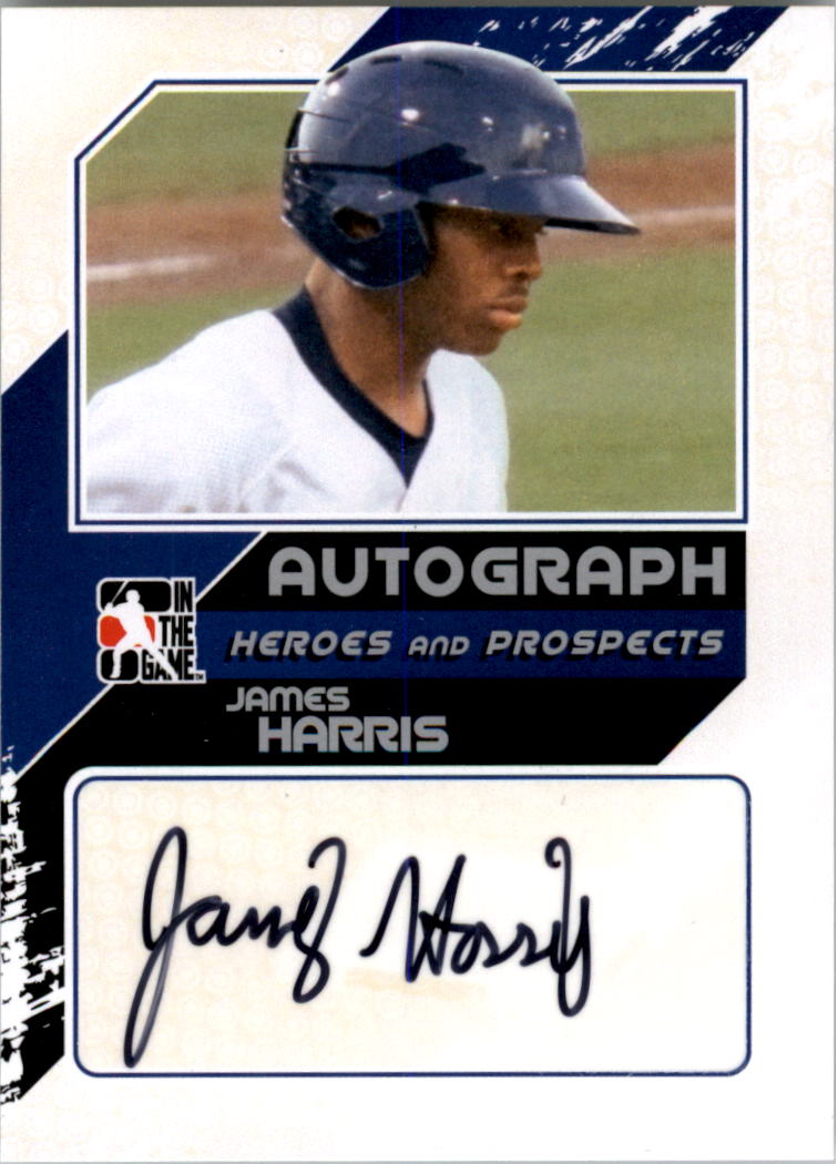 2011 ITG Heroes and Prospects Close Up Autographs Silver #JHAR2 James Harris S2