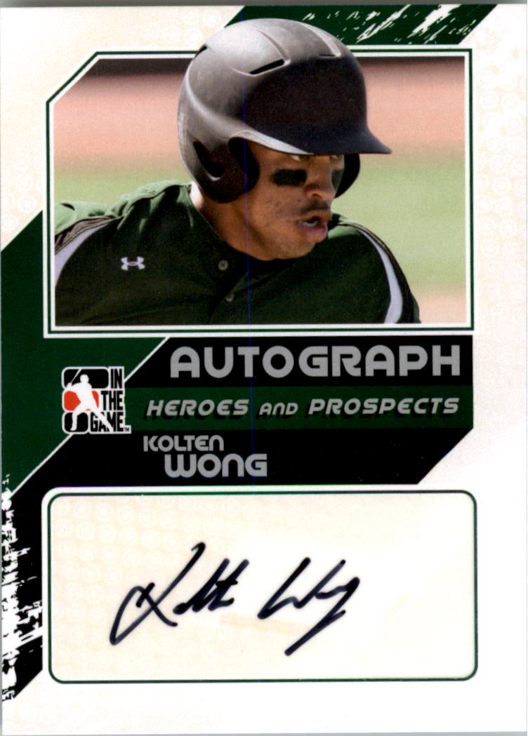2011 ITG Heroes and Prospects Close Up Autographs Silver #KWO2 Kolten Wong S2