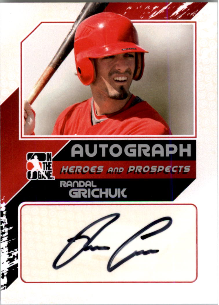 2011 ITG Heroes and Prospects Close Up Autographs Silver #RG2 Randel Grichuk S2