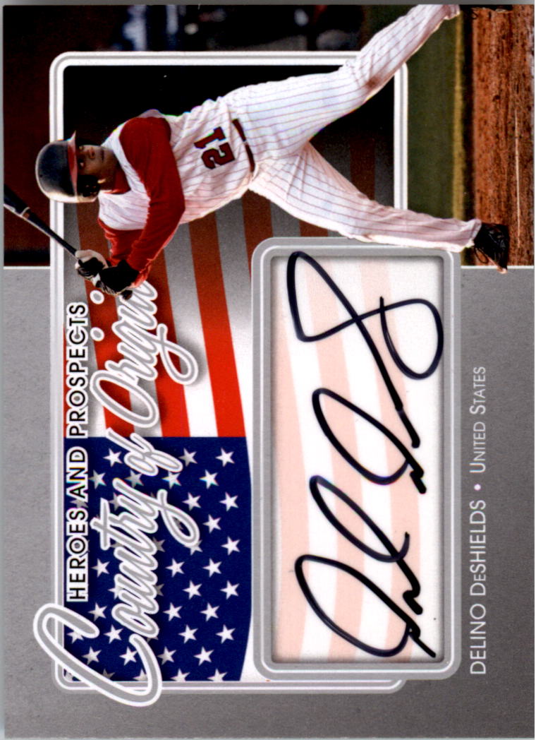 2011 ITG Heroes and Prospects Country of Origin Autographs Silver #DD Delino DeShields S2