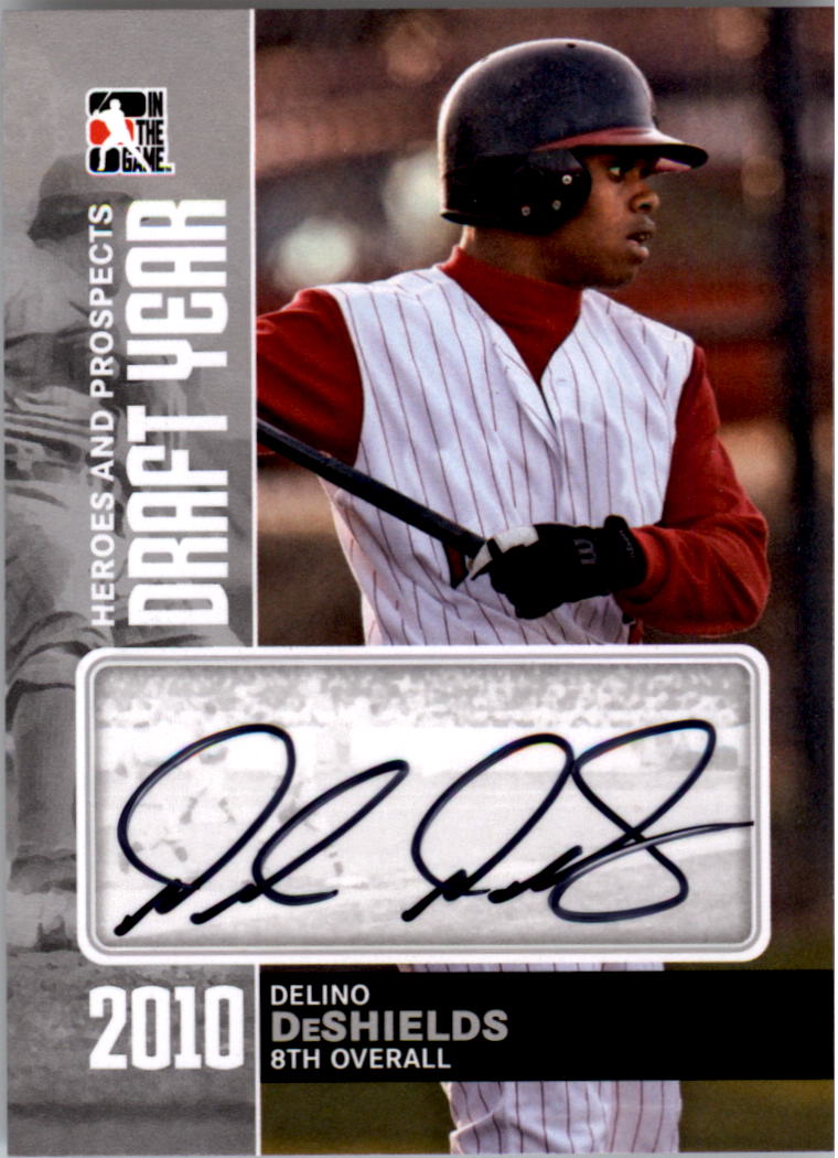 2011 ITG Heroes and Prospects Draft Year Autographs Silver #DD Delino DeShields S2