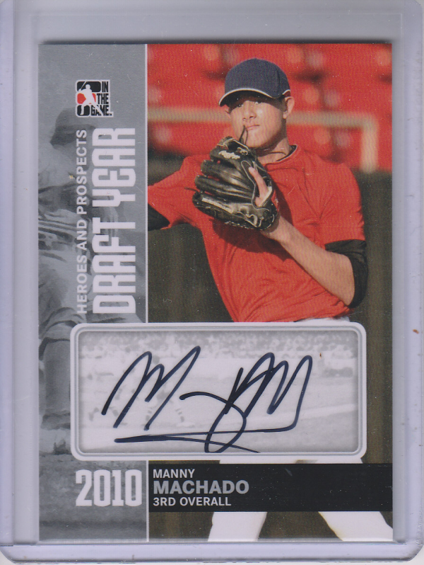2011 ITG Heroes and Prospects Draft Year Autographs Silver #MMA Manny Machado S2