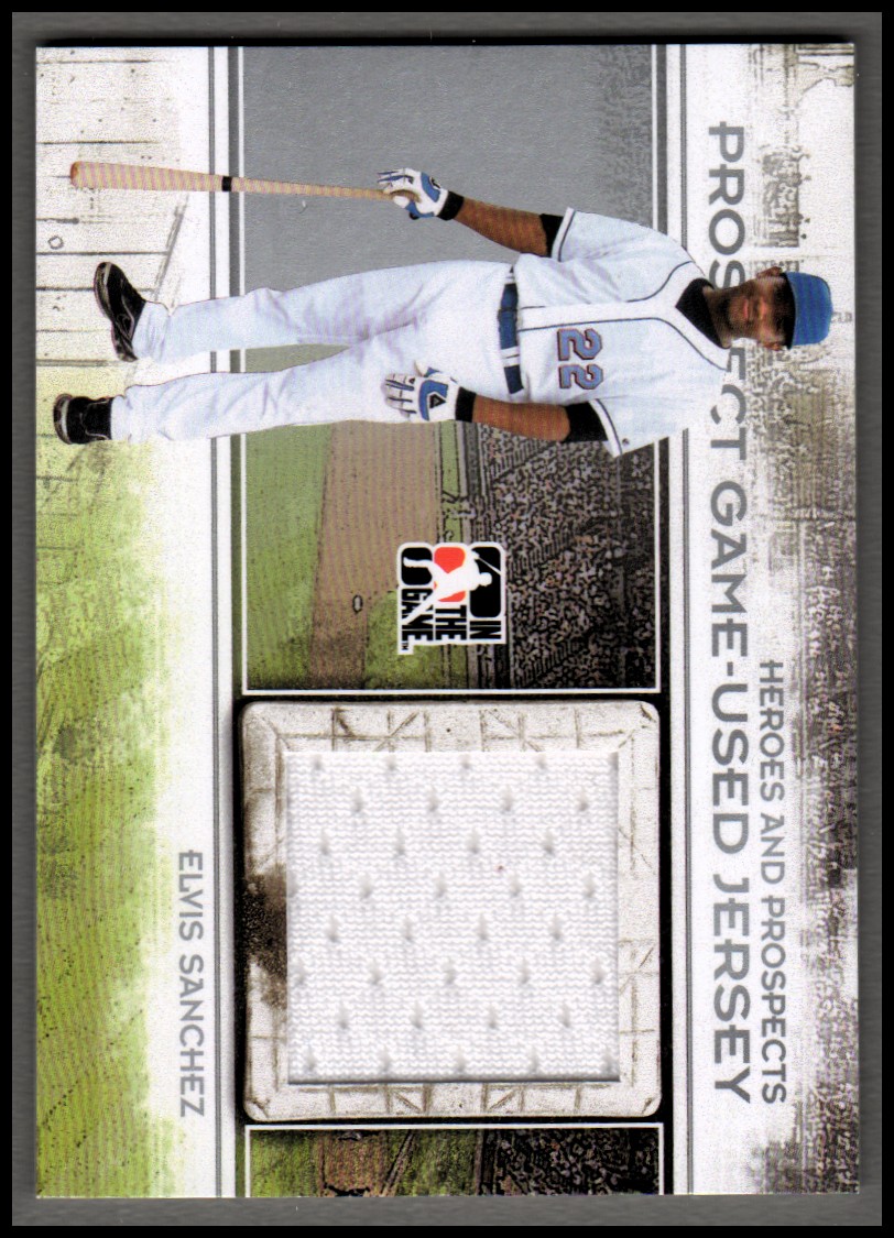 2011 ITG Heroes and Prospects Prospect Jerseys Silver #22 Elvis Sanchez
