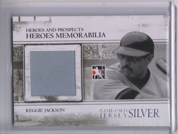 2011 ITG Heroes and Prospects Heroes Jerseys Silver #18 Reggie Jackson S2