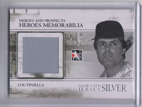 2011 ITG Heroes and Prospects Heroes Jerseys Silver #22 Lou Piniella S2