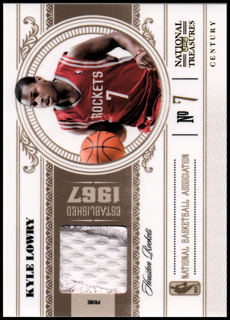 2010-11 Playoff National Treasures Century Materials Prime #35 Kyle Lowry/25