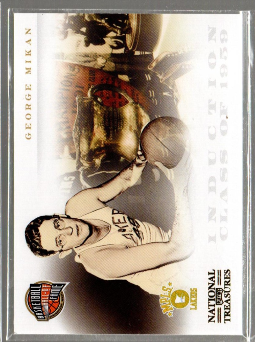 2010-11 Playoff National Treasures Hall of Fame #24 George Mikan