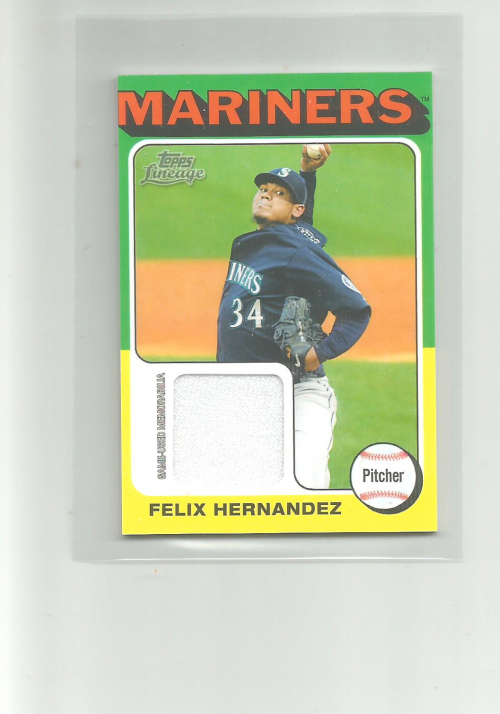 2011 Topps Lineage '75 Mini Relics #FH Felix Hernandez
