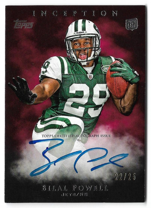 2011 Topps Inception Red #132 Bilal Powell AU
