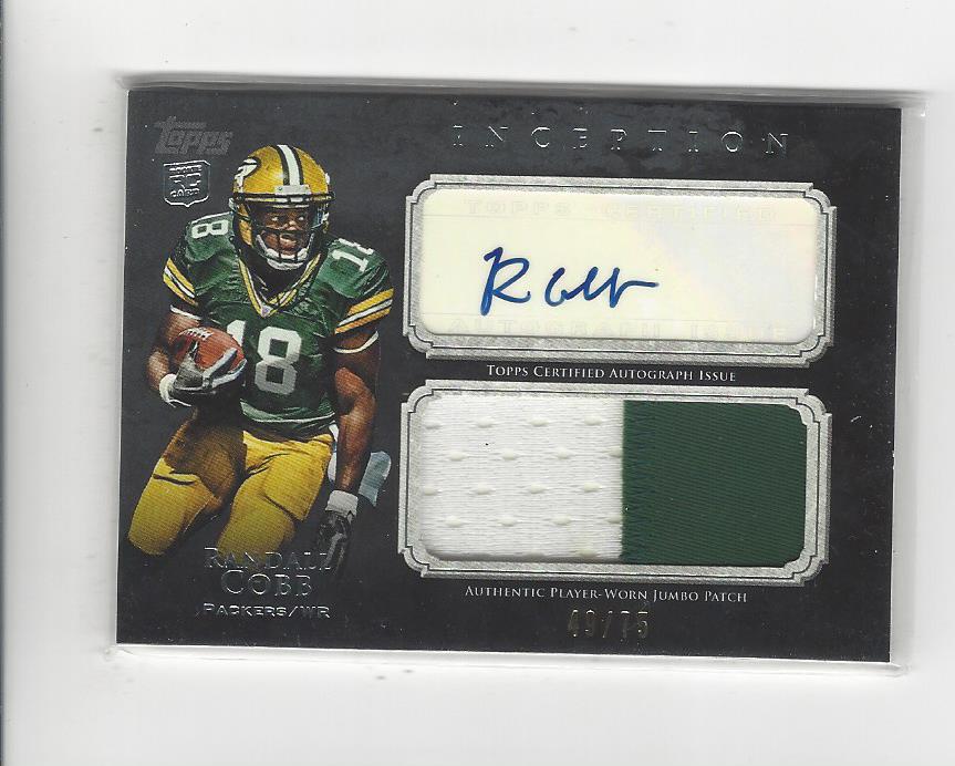 Randall Cobb 2011 Crown Royale Rookie Royalty Packers Rookie Jersey Auto Rc  /100