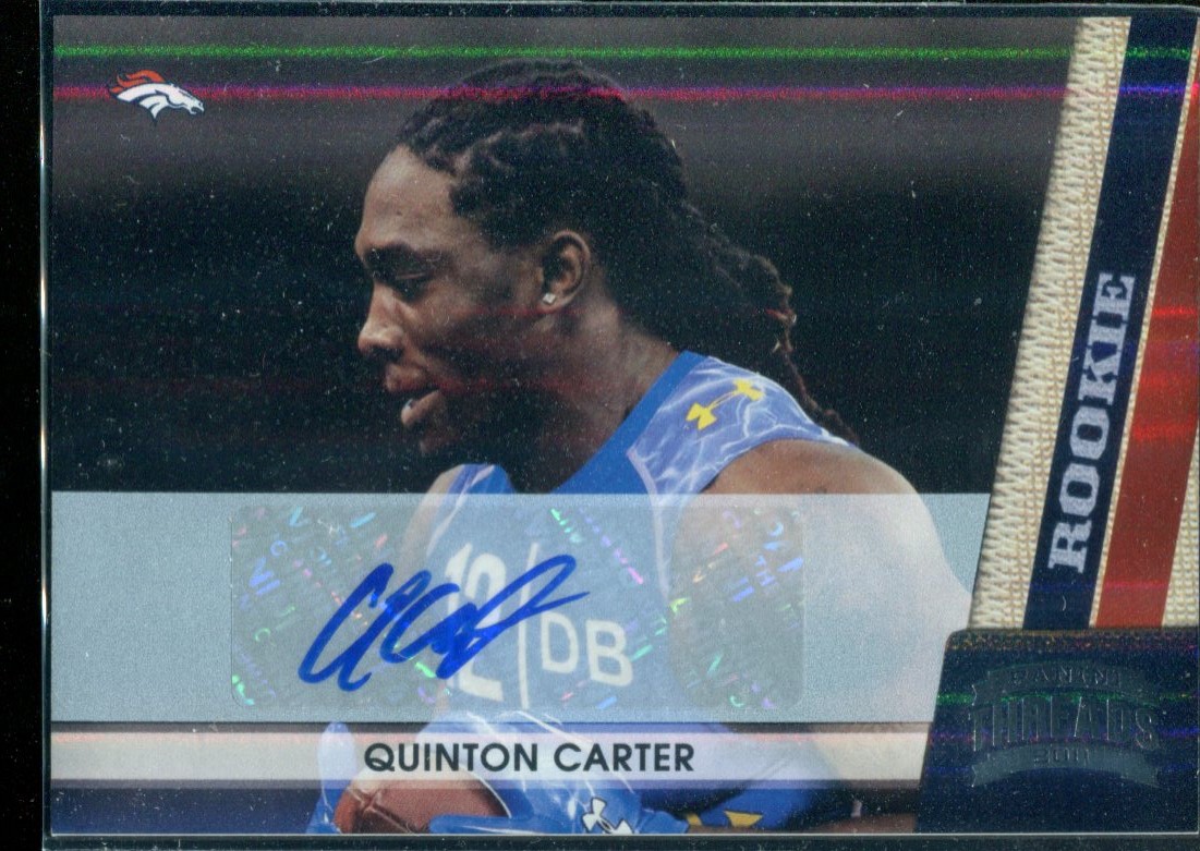 2011 Panini Threads Autographs Silver #227 Quinton Carter