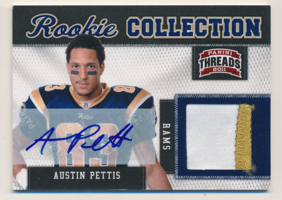 2011 Panini Threads Rookie Collection Materials Autographs #4 Austin Pettis
