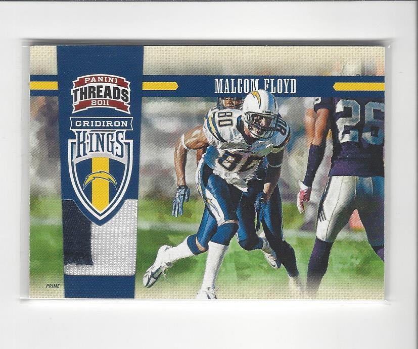 2011 Panini Threads Gridiron Kings Materials Prime #29 Malcom Floyd/99