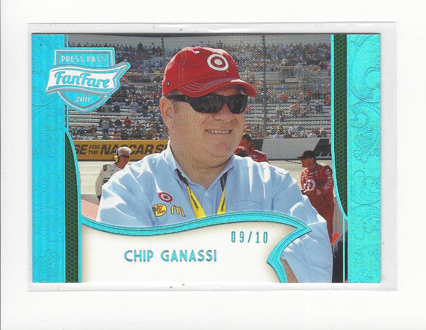 2011 Press Pass FanFare Sapphire #99 Chip Ganassi