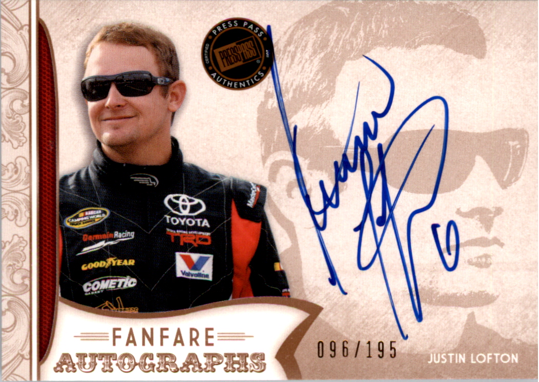 2011 Press Pass FanFare Autographs Bronze #43 Justin Lofton/195