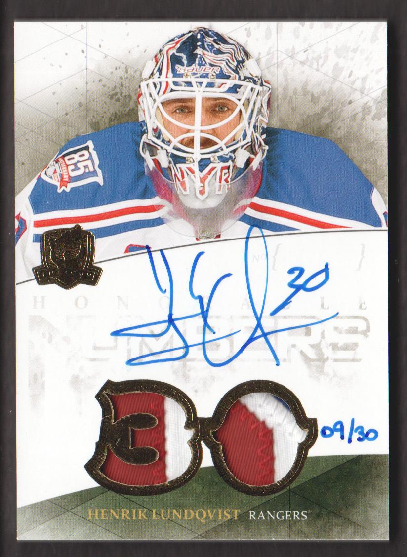 2010-11 The Cup Honorable Numbers #HNHL Henrik Lundqvist/30
