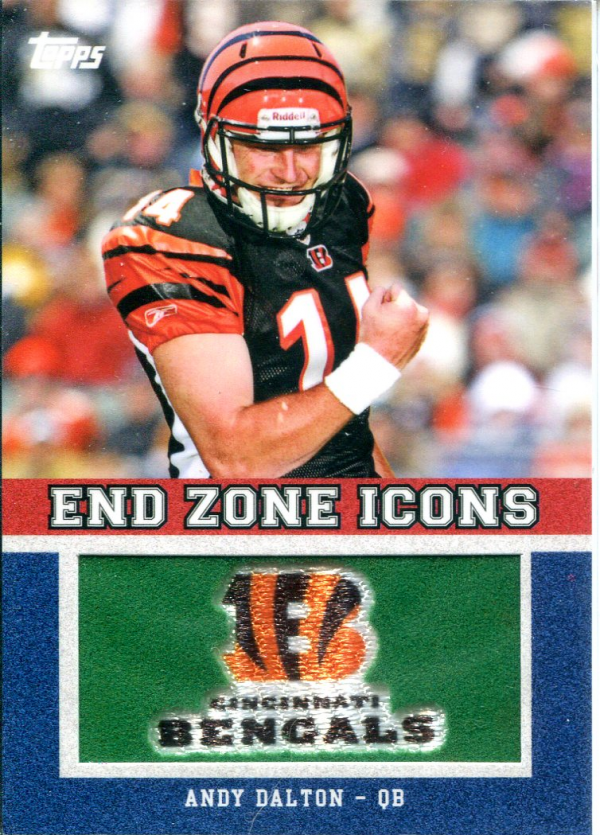 2011 Topps End Zone Icons Patches #81 Andy Dalton