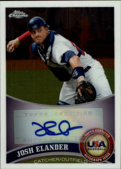 2011 Topps Chrome USA Baseball Autographs #USABB3 Josh Elander