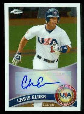 2011 Topps Chrome USA Baseball Autographs #USABB4 Chris Elder