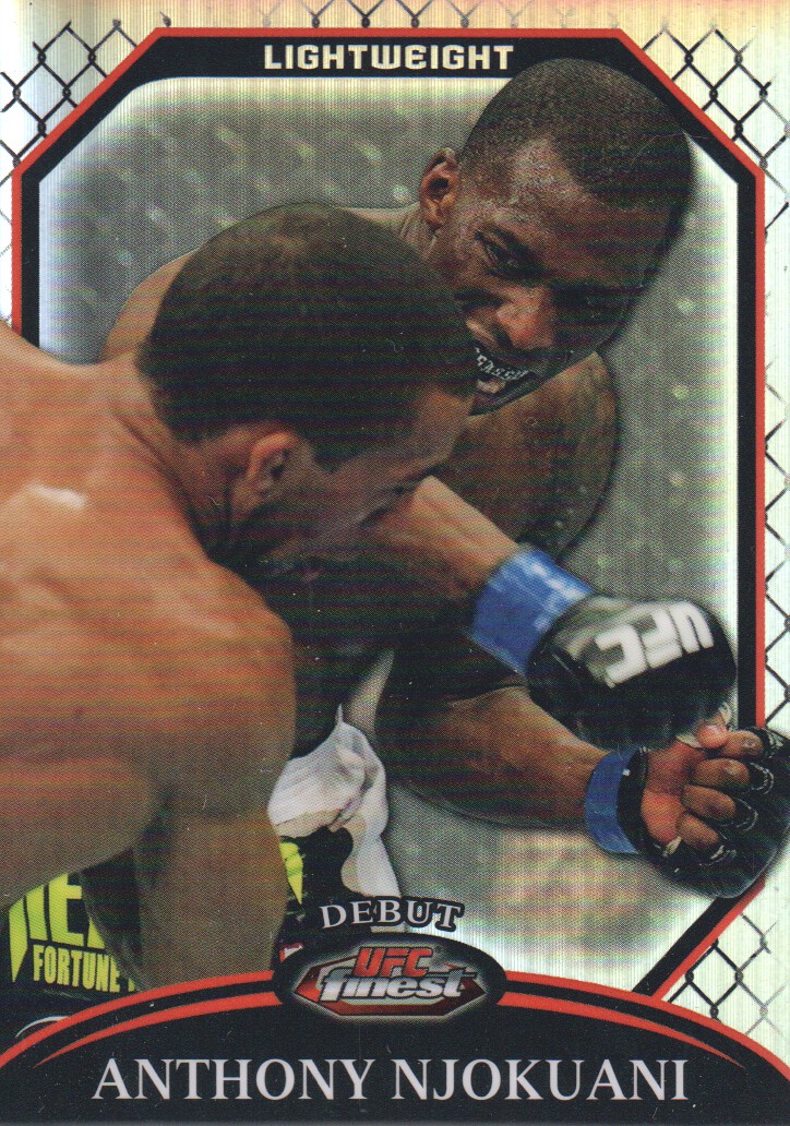 2011 Finest UFC Refractors #75 Anthony Njokuani